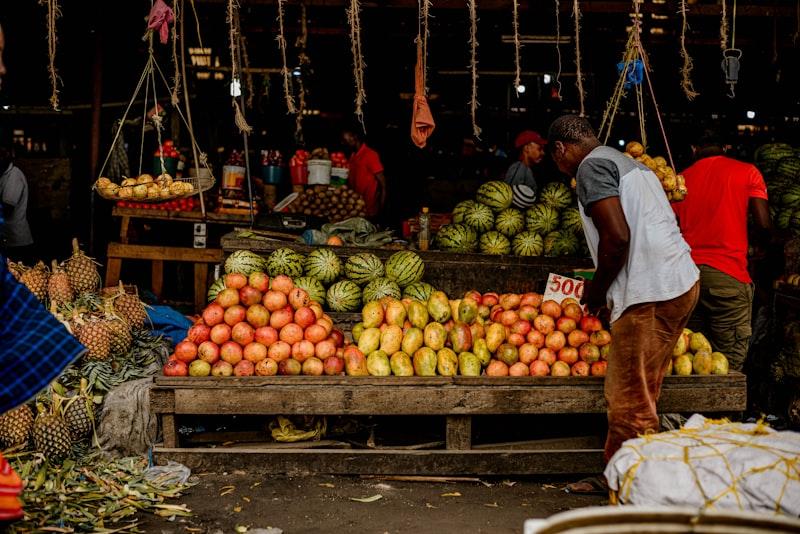 African market vendor